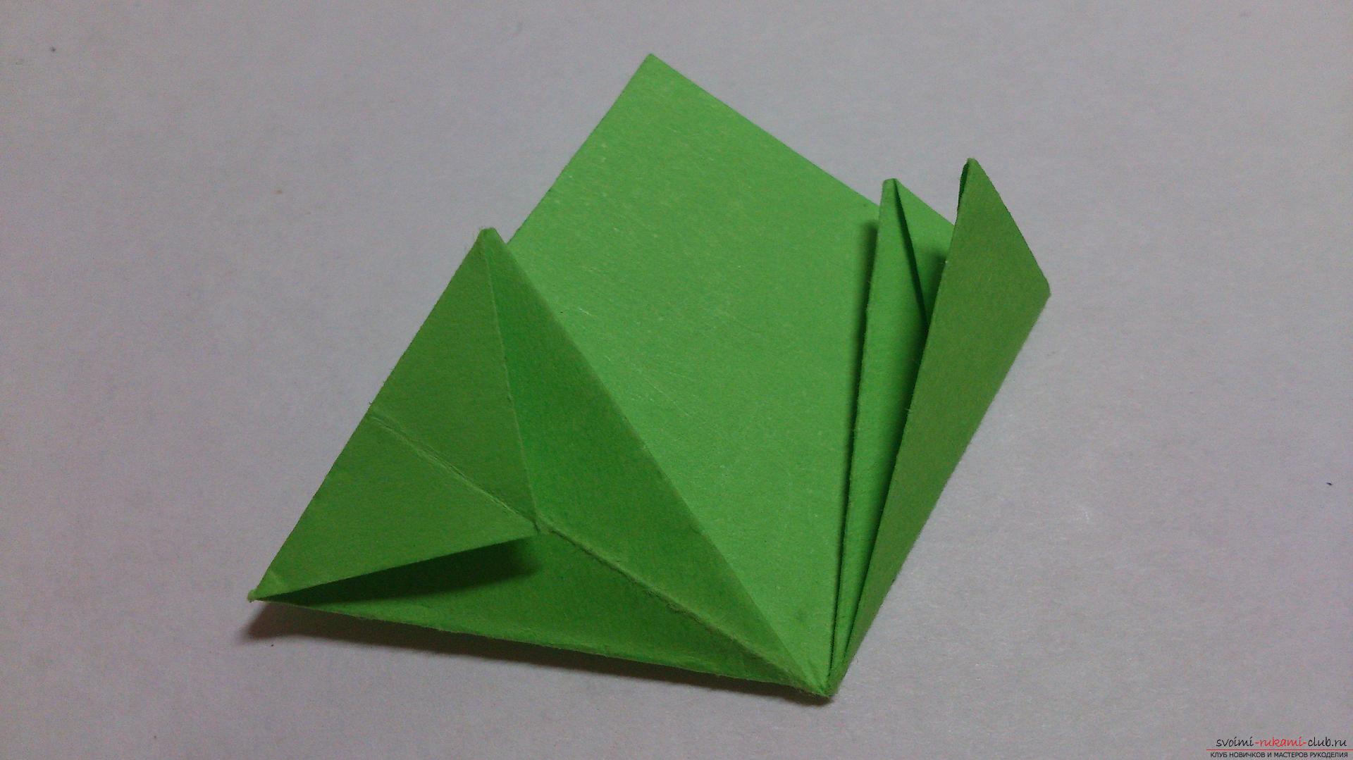 Как сделать шар из бумаги покажет наш мастер-класс с фото, в котором используется техника оригами из модулей - кусудама.. Фото №12